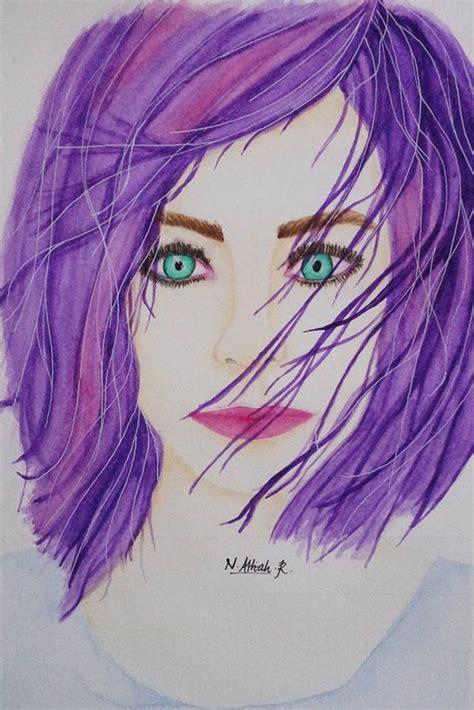 Purple Girl By Nathirahr On Deviantart