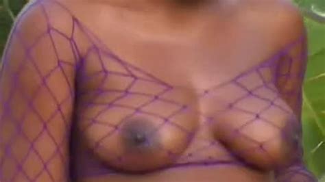 Sexy Ebony Lexi Cruz In Purple Fishnet Porn Videos