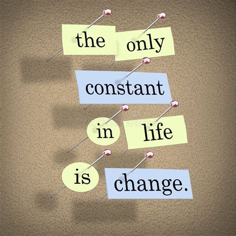 The Only Constant In Life Is Change Stock Illustration Illustration