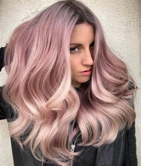 The key to achieving the right shade of rose gold is mixing cool dusty pink tones with warm apricot hues, creating a beautiful metallic shimmer over the hair. Amazing Stunning Rose Gold Hair Ideas 2019 | Pastel pink hair, Pink ombre hair, Hair color rose gold