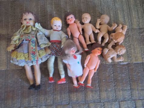 Instant Collection Of Nine Little Vintage Rubber Baby Dolls Etsy