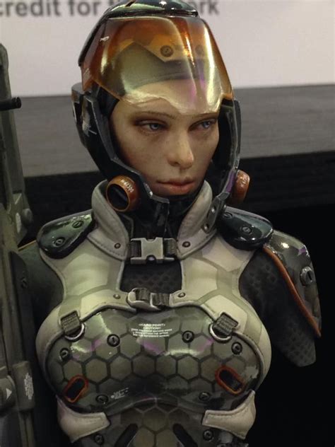 sci fi armor suit of armor body armor female robot female soldier female character design