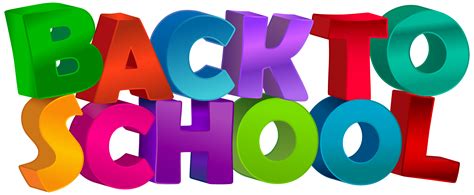 Back To School Text Transparent Clip Art Image Back To School Images