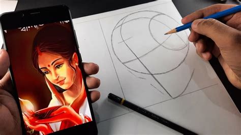 Diwali Drawing Beautiful Girl Drawing With Diya Step By Step Loomis