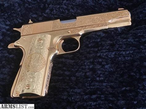 Armslist For Sale 24k Gold Plated Versace 1911 Springfield