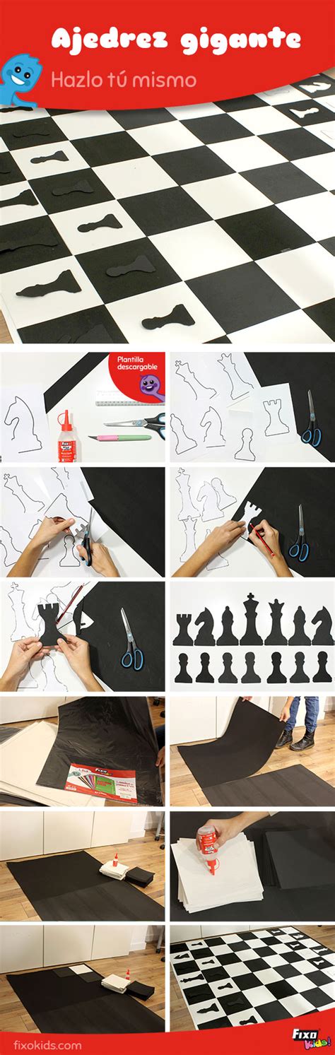 Untamos el pegamento de barra sobre el cuadrado con la circunferencia sin recortar, evitando la zona del círculo. DIY: Ajedrez gigante de goma EVA | Fixo Kids