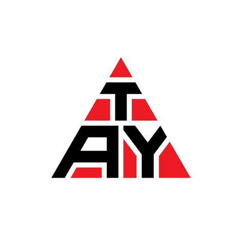 Création De Logo De Lettre Triangle Tay Avec Forme De Triangle