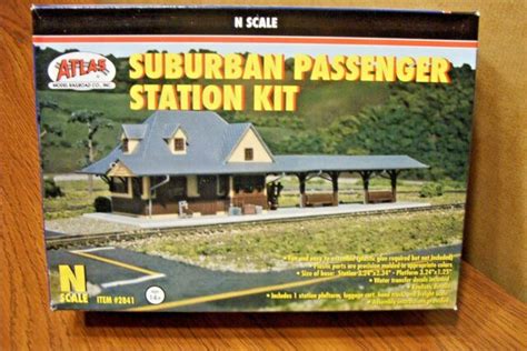 Atlas N Scale Suburban Passenger Station Building Kit Ebay