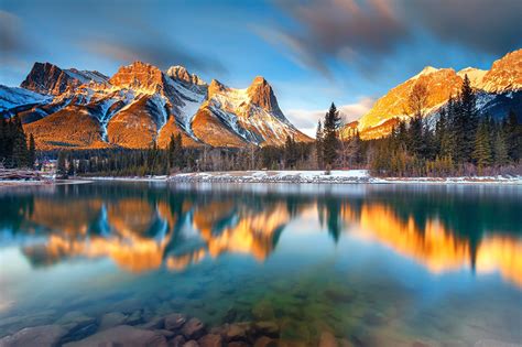 Fonds Decran Canada Lac Montagnes Photographie De Paysage Alberta