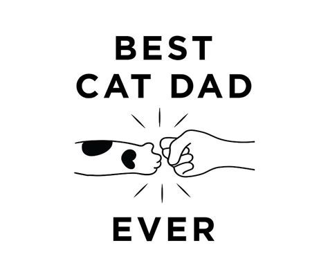 Best Happy Cat Dad Ever Cat Fist Bump Human Cat Painting By Tony Jeremy
