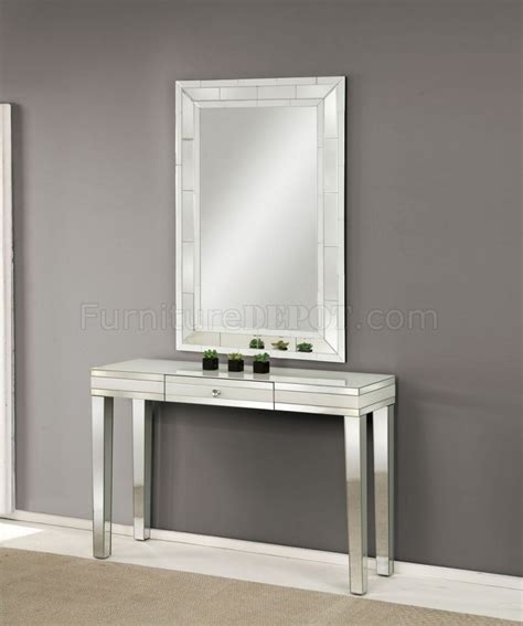 Nerissa Console Table Wmirror Set 90252 In Mirror By Acme