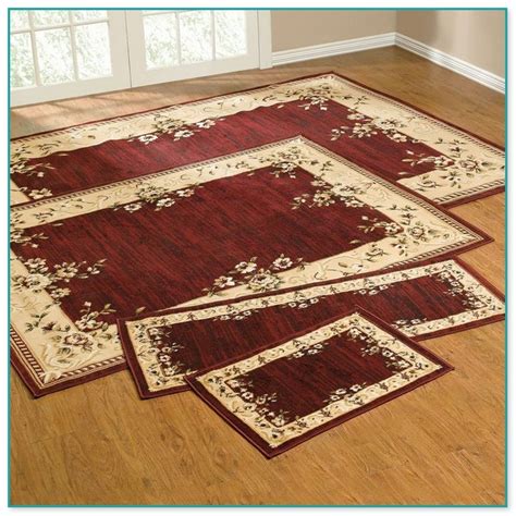 This set features a lovely floral or animal print design creating a pretty yet modern addition for your bathroom decor. 4 Piece Area Rug Sets