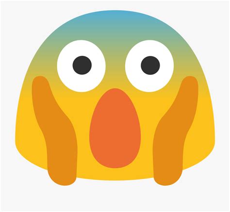 File Emoji U1f631 Svg Wiktionary Shocked Smiley Face Scared Blob