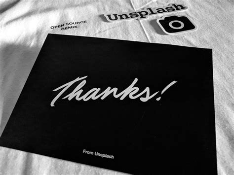 Unsplash Thank You