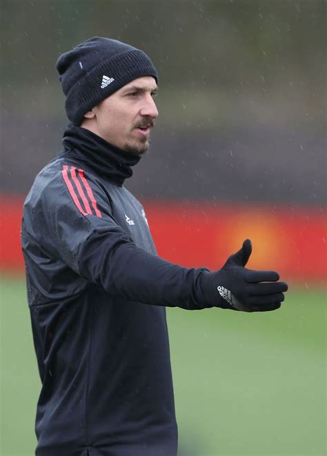 Manchester England March 12 Zlatan Ibrahimovic Of Manchester United