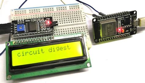 Interfacing 16x2 Lcd With Esp32 Using I2c Electronics Mini Projects