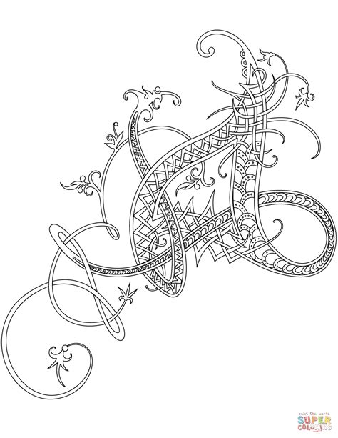 Boston celtics color scheme from the logo. Celtic Ornament coloring page | Free Printable Coloring Pages