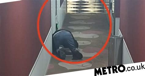 Man Pictured Crawling Through Hotel To Listen To People Having Sex