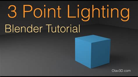How To Add Three Point Lighting In Blender Beginner Tutorial Cycles