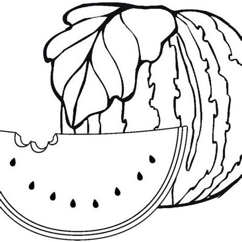 Watermelon Coloring Sheets For Kids Coloring Pages
