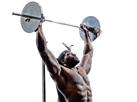 Body Builders Building Weights Man Silhouette Stock Photo Image Of