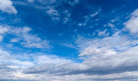 Blue Sky With White Clouds In A Sunny Day Stock Image Image Of