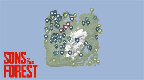 Guía Mapa Interactivo De Sons Of The Forest Con Todos Los Recursos