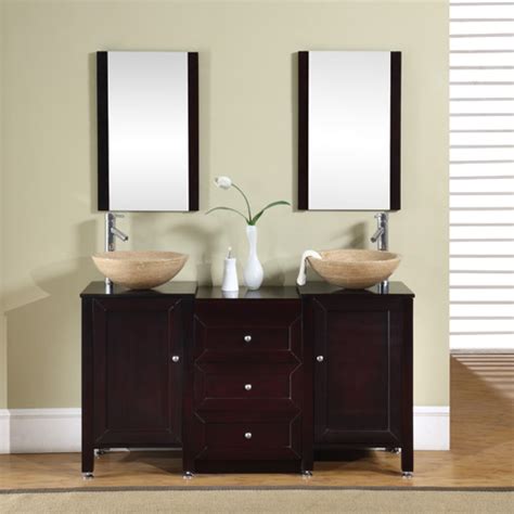 A double sink vanity is also ideal for a master bathroom where there is plenty of space. 56-Inch Calista Vanity | Travertine Vessel Vanity ...