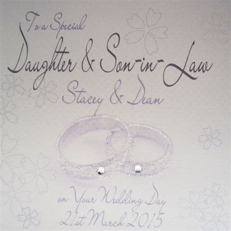 Personalised Wedding Card For Daughter And Son In Law Weddingcards