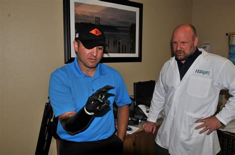 Sgt 1st Class Leroy Petry Gets Fitted For A New Prosthetic Arm