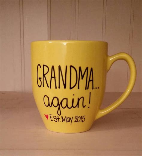 Grandma Again Mug Mug For Grandma To Be Pregnancy Etsy
