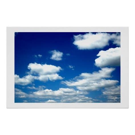 Blue Skies Poster Nature Posters Poster Poster Store