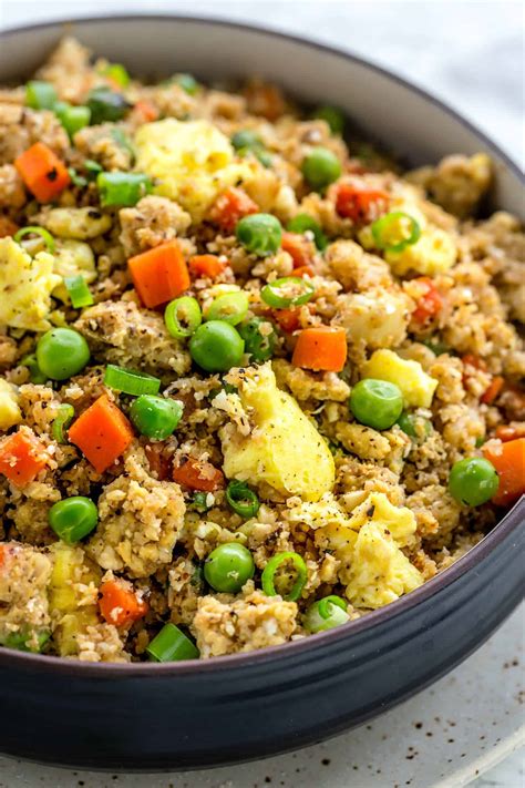 Tattooed chef?s stir fry riced cauliflower can be enjoyed on its own or served as a delicious asian inspired side to complete your meal.tattooed chef tc organic . Cauliflower Fried Rice (LOW CARB) - Cafe Delites