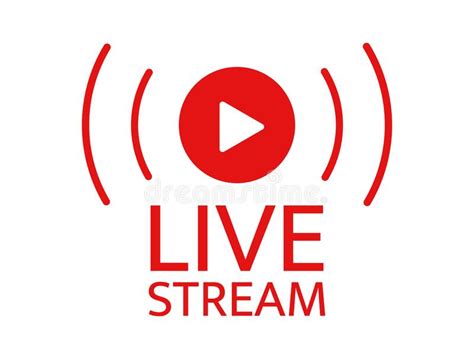 Live Icon Live Stream Streaming Video News Symbol On Transparent
