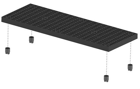 Work Platform Add On Unit Molded Plastic Grainger