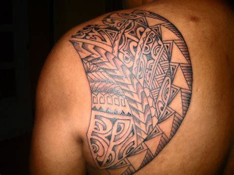 Polynesian Tattoo On Shoulder Blade Tattoomagz