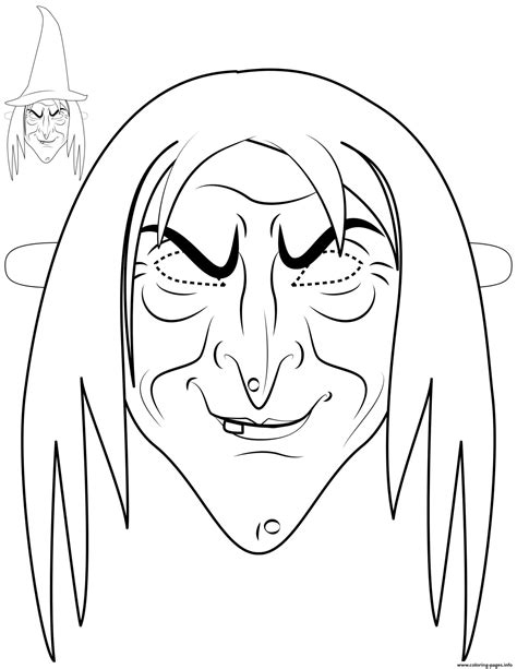 Halloween Masks Coloring Pages