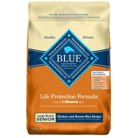 Blue Buffalo Life Protection Formula Large Breed Senior Chicken And Brown