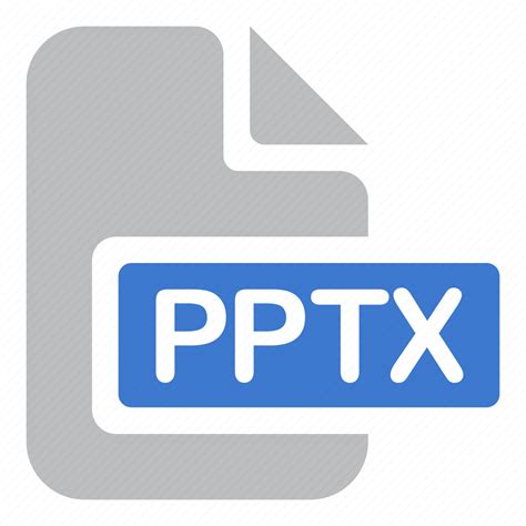 Extension File Pptx Document Presentation Icon Download On Iconfinder