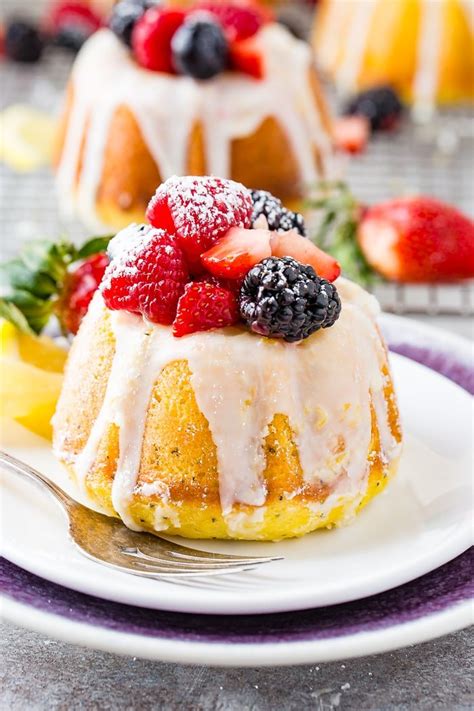 Every bit worthy of emily gilmore, and even more worthy of this friday night dinner series. Mini Lemon Poppy Seed Bundt Cakes - Oh Sweet Basil