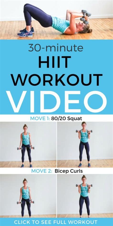 30 Minute Hiit Workout With Weights Video Nourish Move Love Hiit
