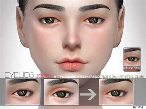 S Club Wm Ts4 Skin Detail Eyelid 201701 The Sims 4 Catalog