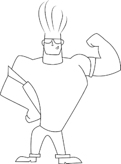 Johnny Bravo Coloring Book At The Gym To Print And Online