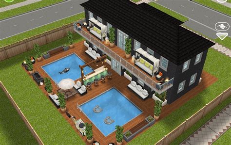 This is a requested one story design. Pin di Krisha Parker su Sims freeplay house ideas | Case ...