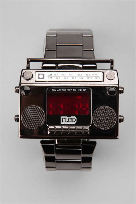 Urban Outfitters Flud Boombox Watch In Charcoal Black For Men Lyst