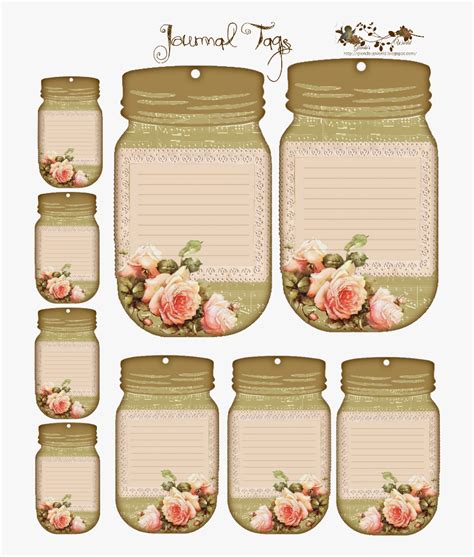 Make your own banner with our free printable banner templates! Lemon Clipart Mason Jar - Free Printable Vintage Name Tags ...