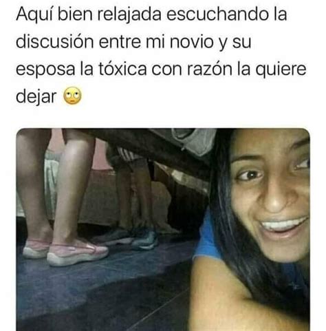 Aqu Bien Relajada Escuchando La Discusi N Entre Mi Novio Y Su Esposa