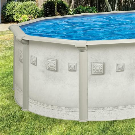 Oval Above Ground Pools Pools The Home Depot