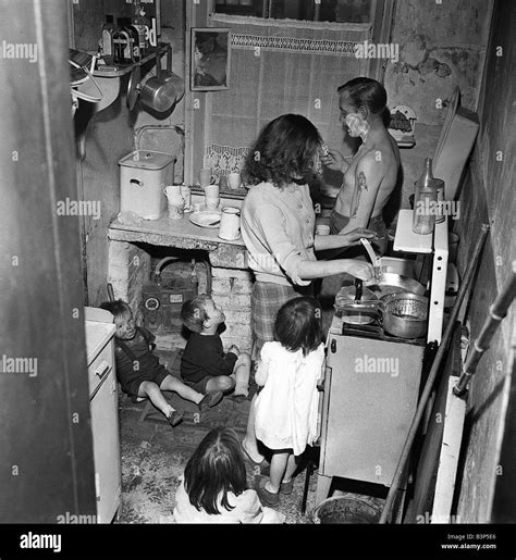 Taken From A Set Of Pictures Showing Slum Housing In Post War Britain