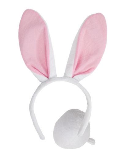 White Bunny Ears And Tail Set